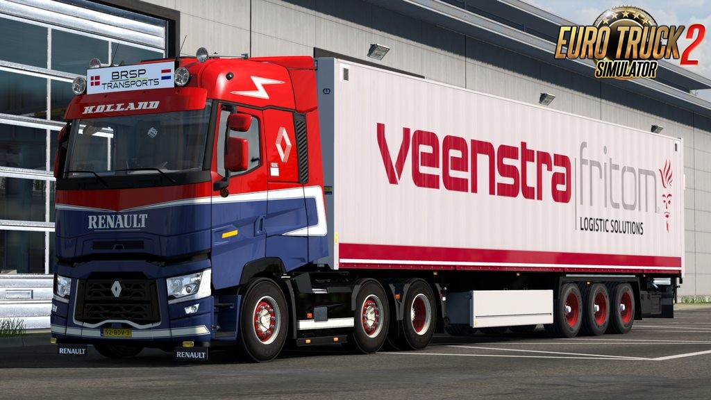A bit lowered Renault T chassis for Ets2