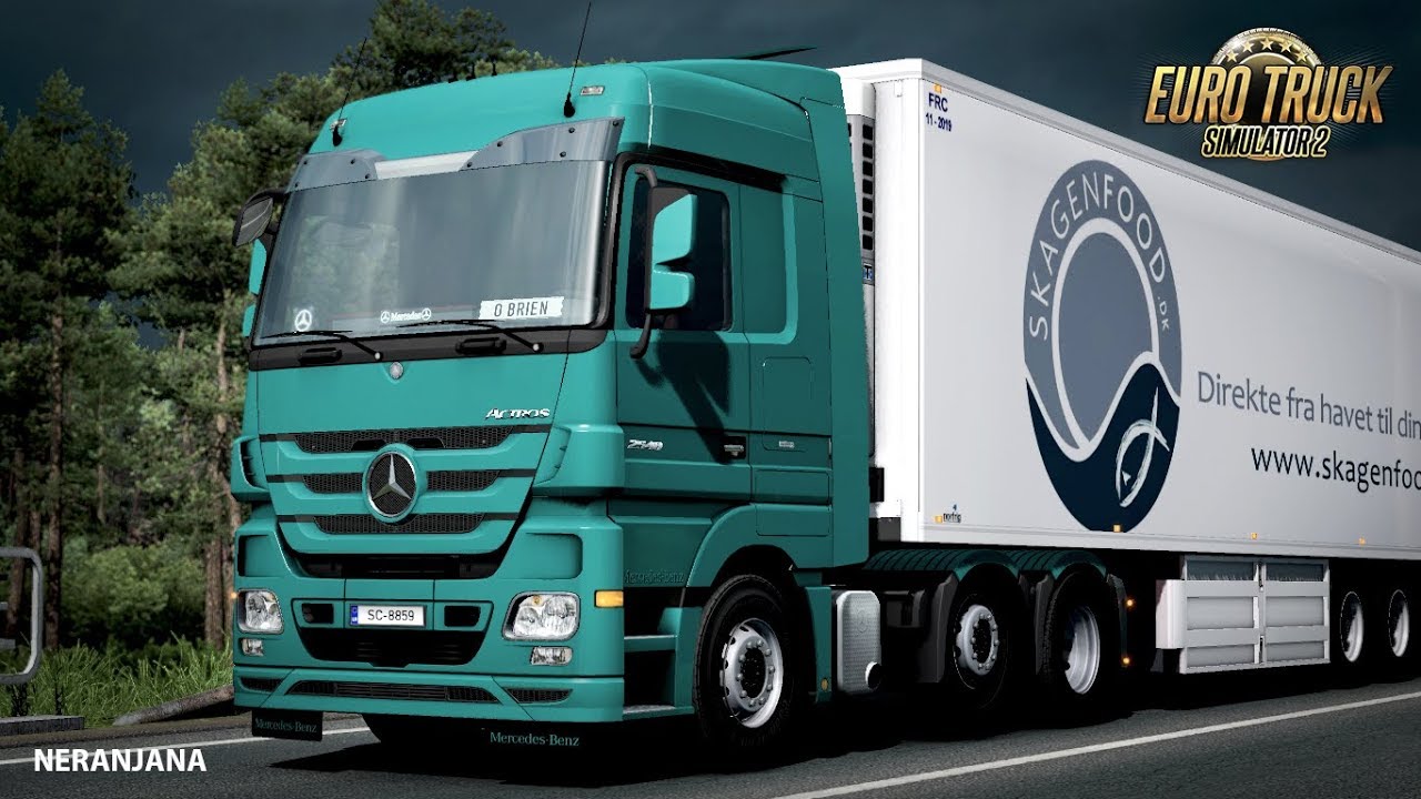 Cabin sounds for Mercedes Actros MP3 v6 410