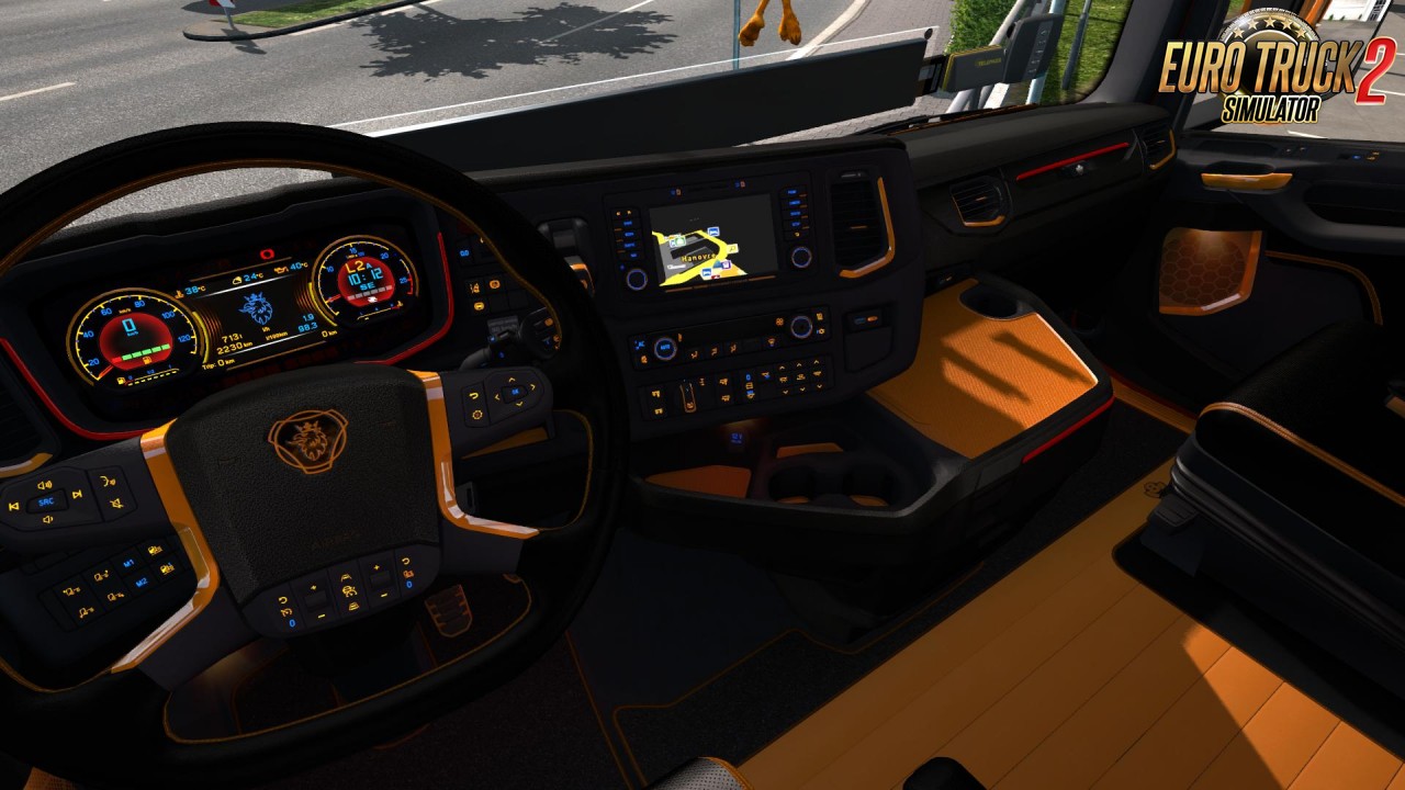 Scania Next Gen R&S Black - Yellow interior