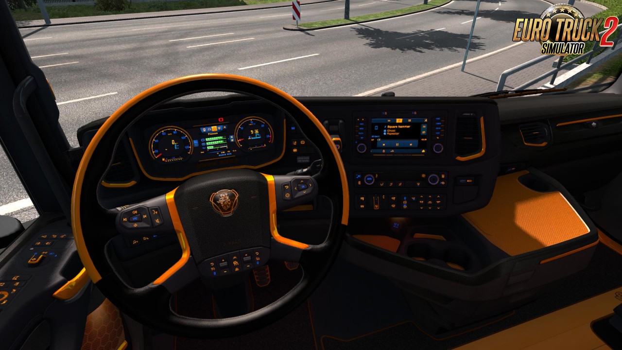 Scania Next Gen R&S Black - Yellow interior(Update)