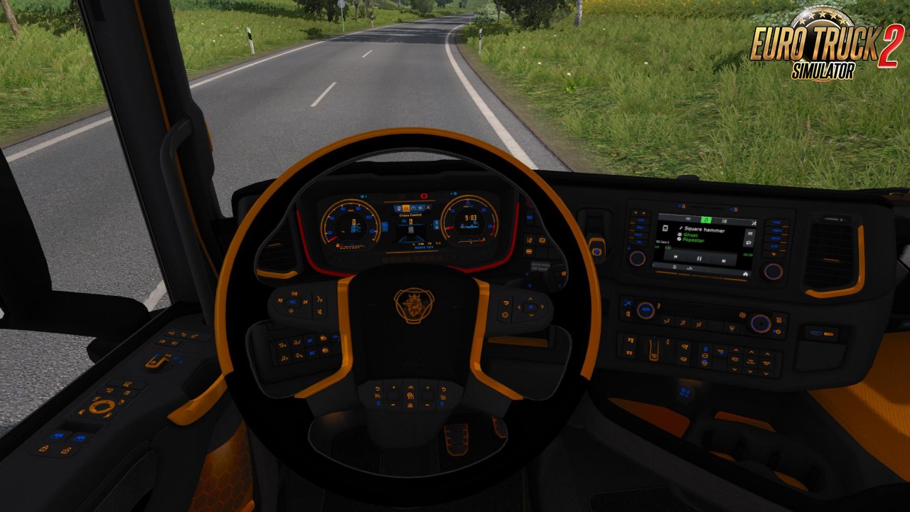 Scania Next Gen R&S Black - Yellow Dashboard