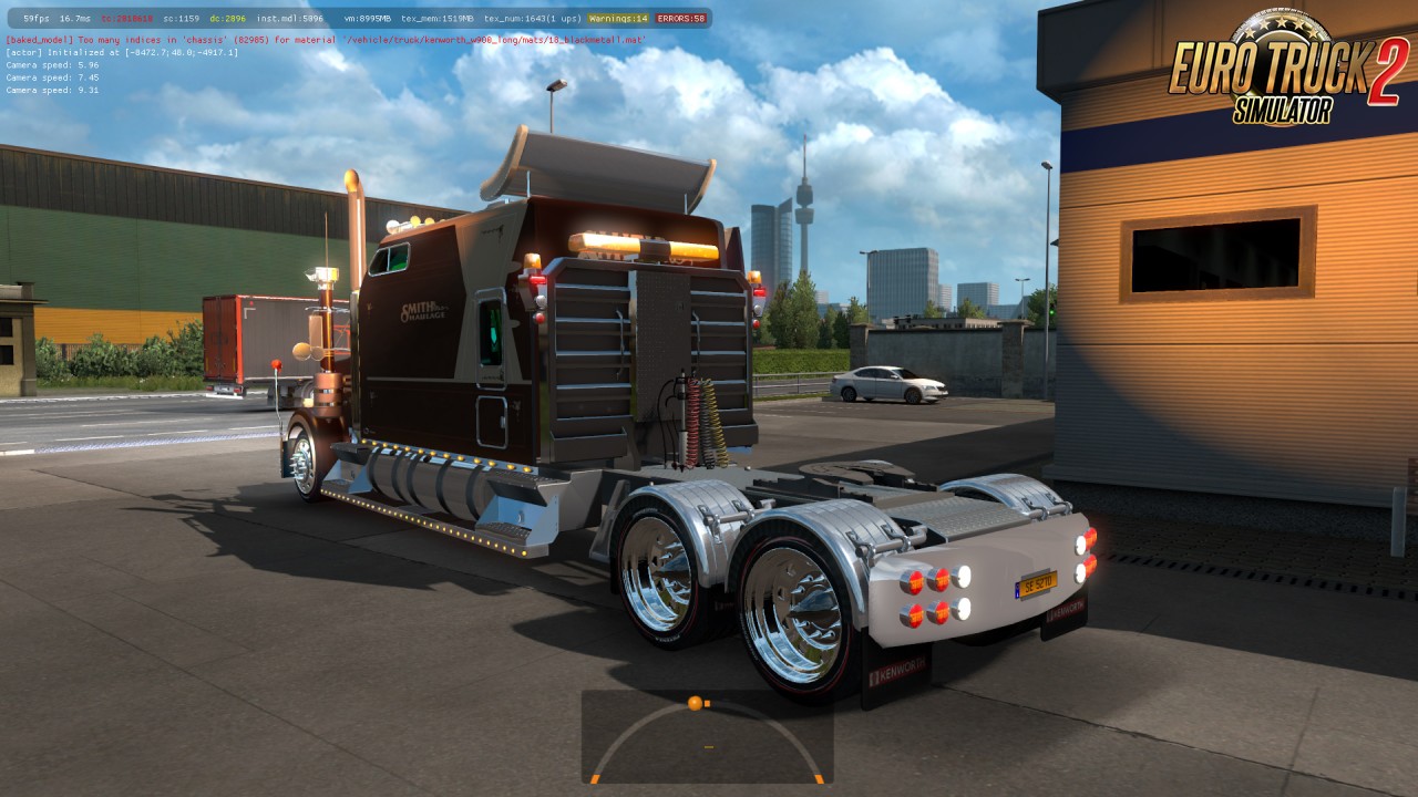 Kenworth W900 Long Version 8-2 E for Ets2 (1.35.x and 1.36.x)