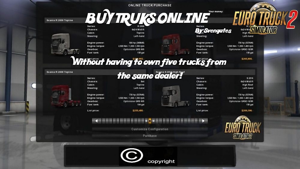 Buy Trucks Online for Ets2