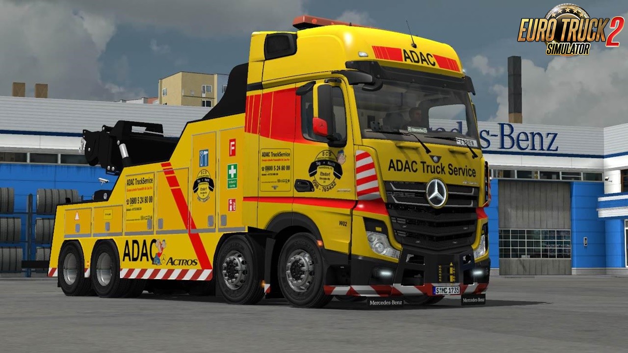 MB Actros MP4 Cranetruck for Ets2