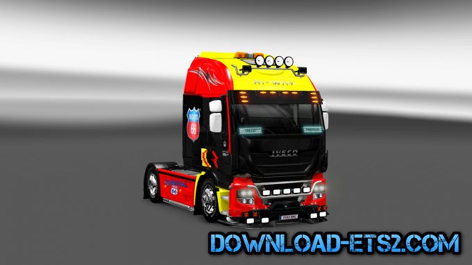 Skin Iveco Hi-Way Route 66 + Interior