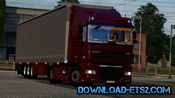 Daf XF105.460 + Interior + Trailer Schmitz by ExELeRz