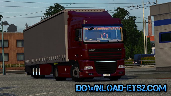 Daf XF105.460 + Interior + Trailer Schmitz by ExELeRz