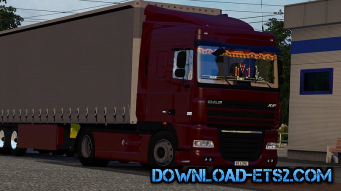 Daf XF105.460 + Interior + Trailer Schmitz by ExELeRz