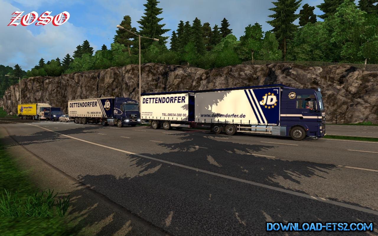 Man euro6 bdf tandem dettendorfer skin for trailer