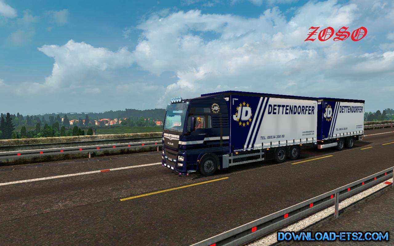 Man euro6 bdf tandem dettendorfer skin for trailer