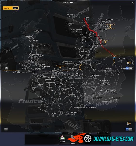 Country Names on Map by BLINKT