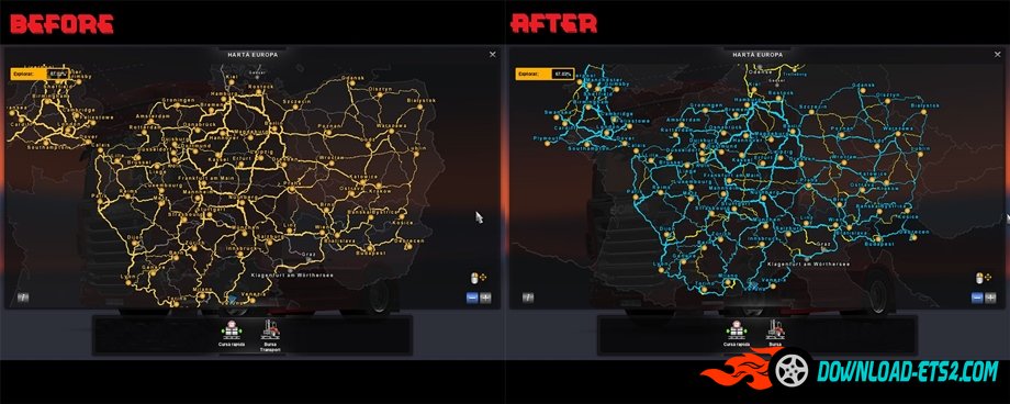 Other Colors to Map Lines by Jean Pierre » ETS2 mods | Euro Truck ...