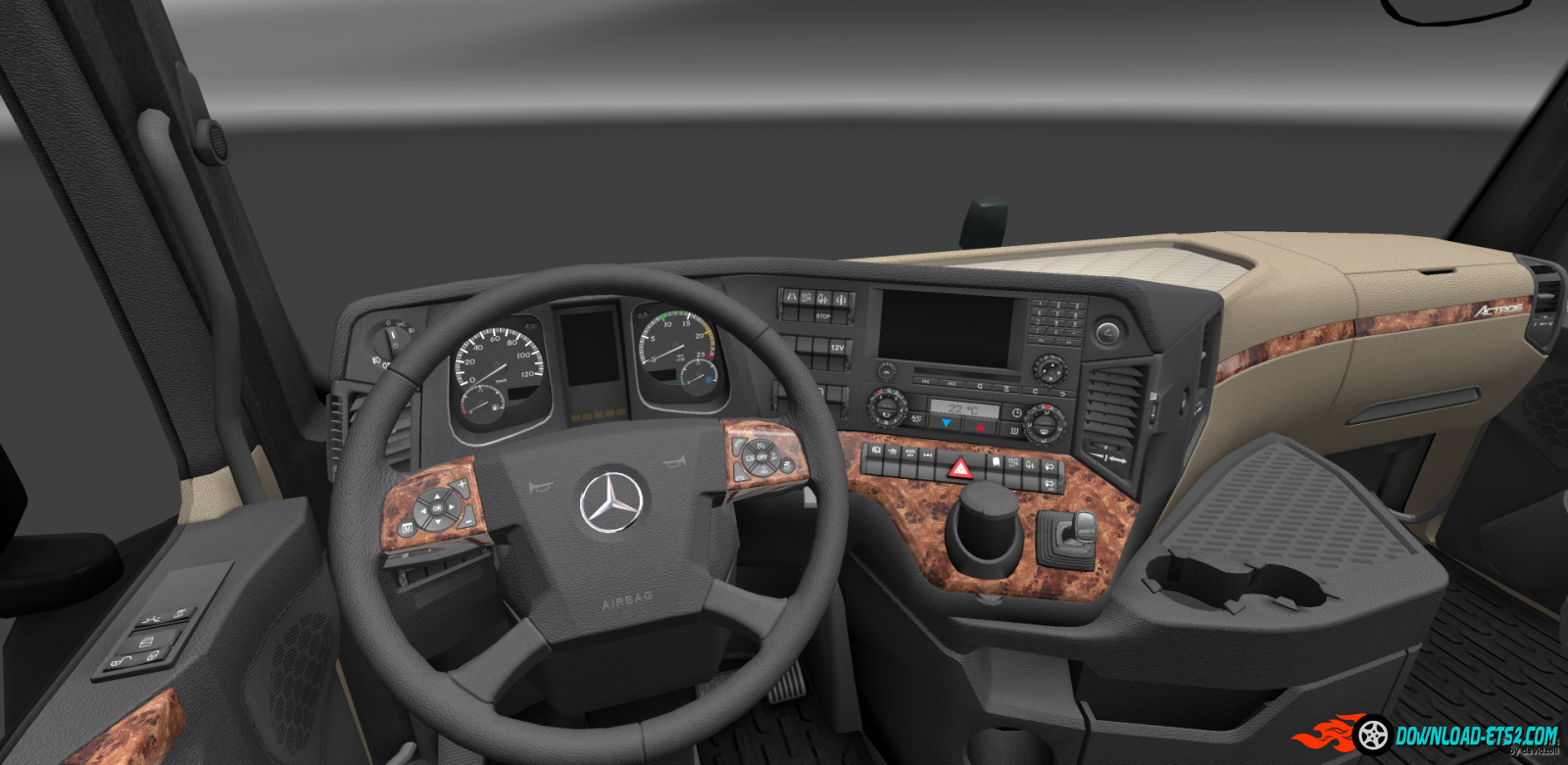 Realistic New Actros interior - 1.2(FIX)