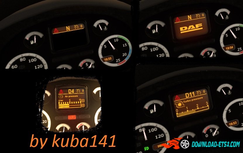 New version display for DAF XF 105