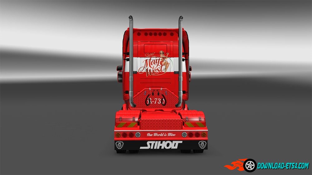 "West Star" skin for Scania Rjl V1.4