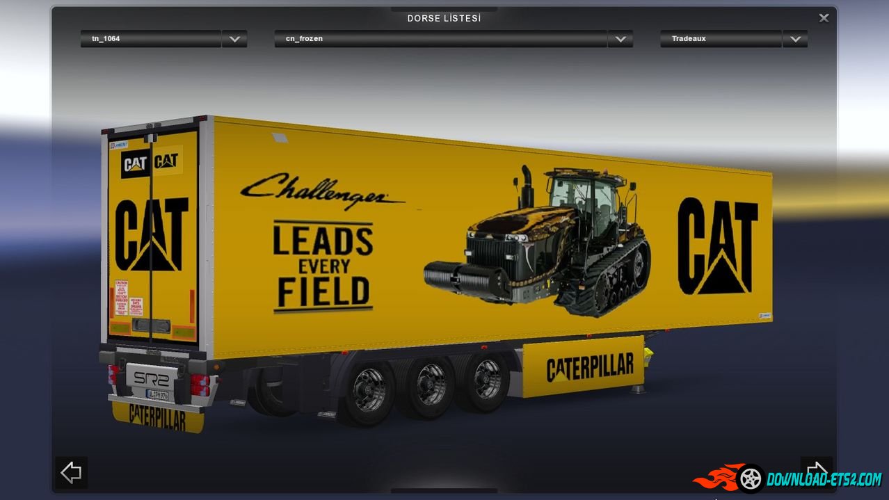 "CATERPILLAR" Skin Pack For Trailer Lamberet  v1
