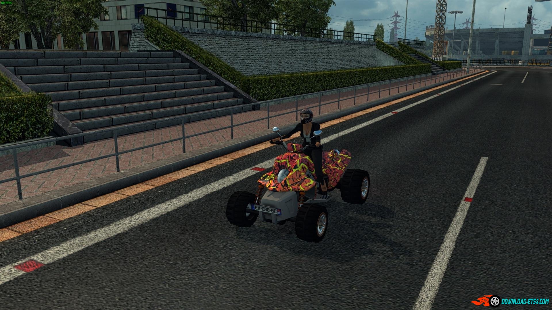 QUAD BIKE IN TRAFFIC