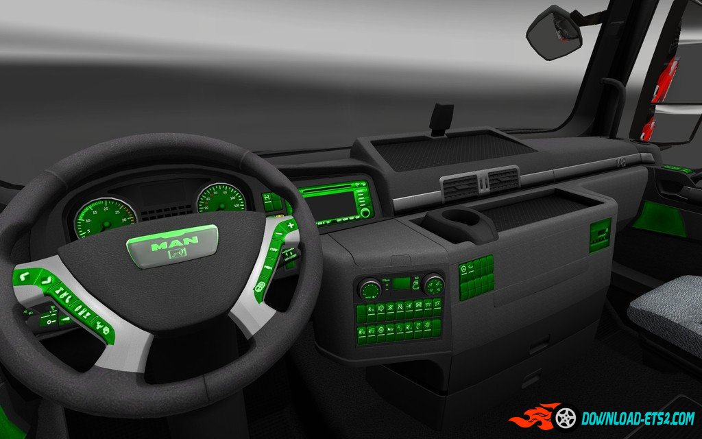 Man Tgx Green Dashboard
