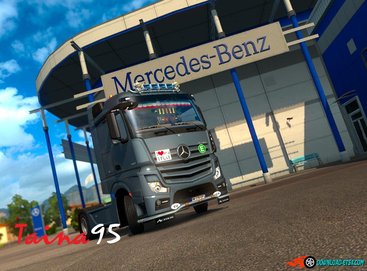 MERCEDES ACTROS MP4 V1.6 + CABIN ACCESSORIES DLC