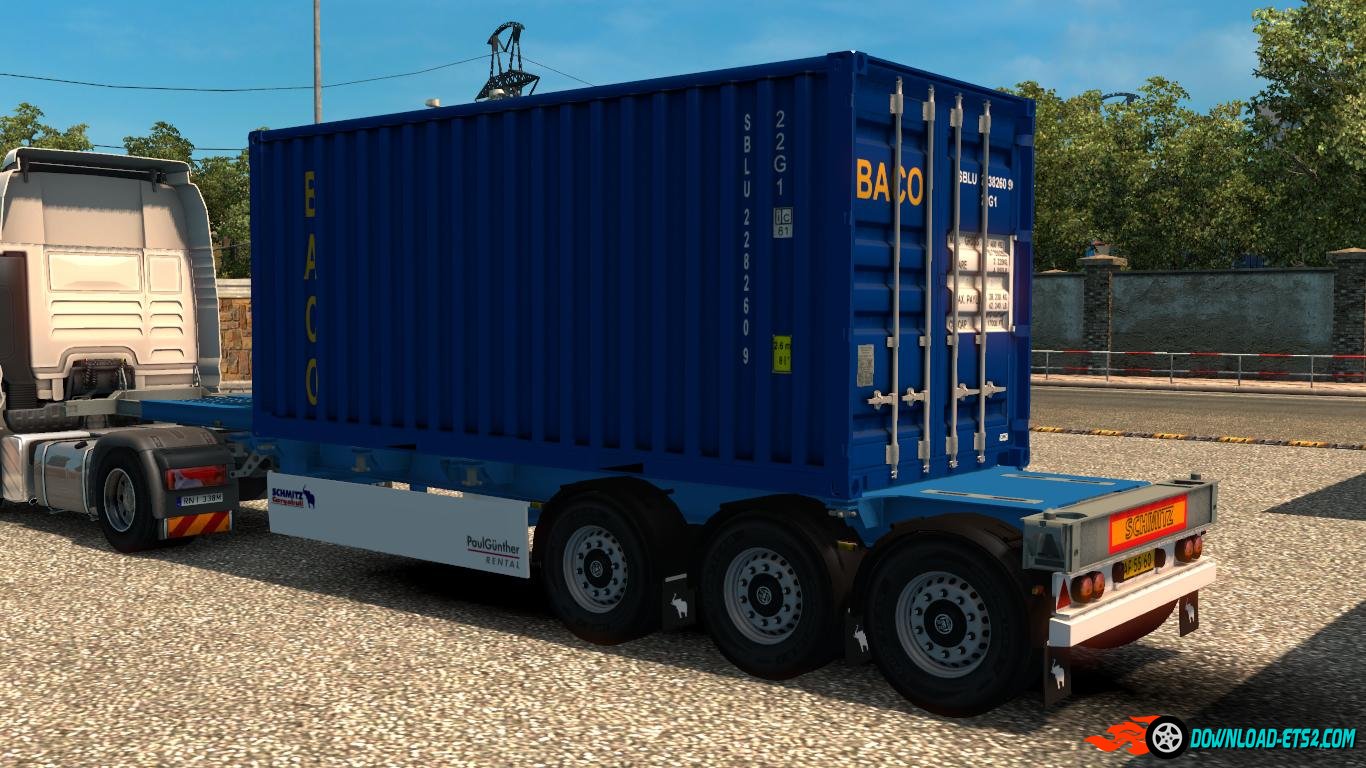 4 Trailer Container 20 Ft Skins real V1 » ETS2 mods | Euro Truck ...