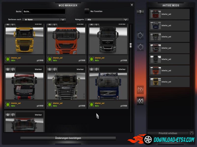 Interior Pack for all trucks