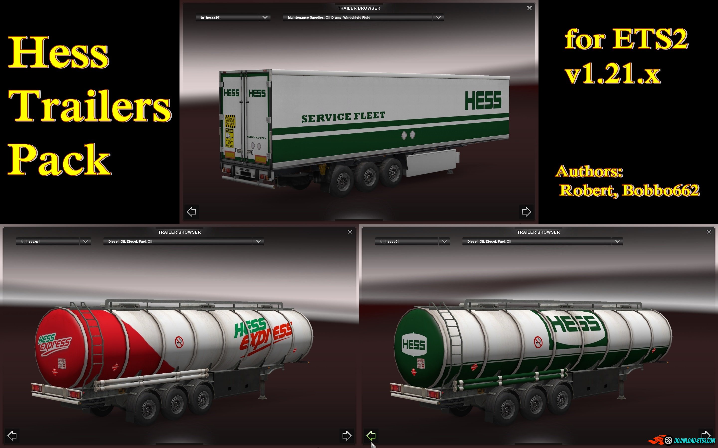 "Hess" Trailers Pack