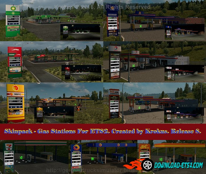 Skinpack Gas Stations for ETS2
