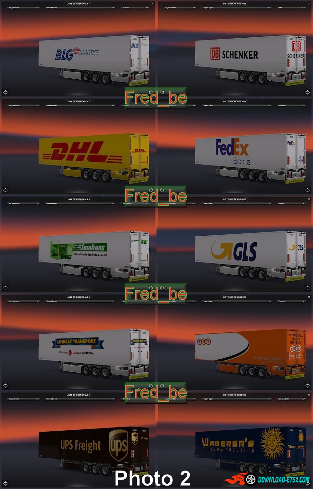 Pack Volvo FH 2012 Tandem (25 meters)