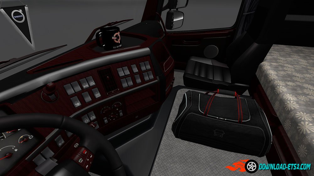 Volvo FH16 2009 Black Lux Interior
