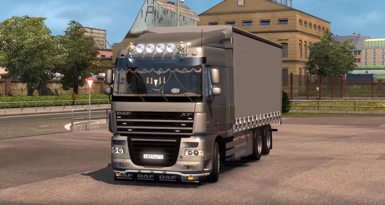 DAF XF 105 + Wielton Trailer + Cabin DLC v1.0 (1.24.x)