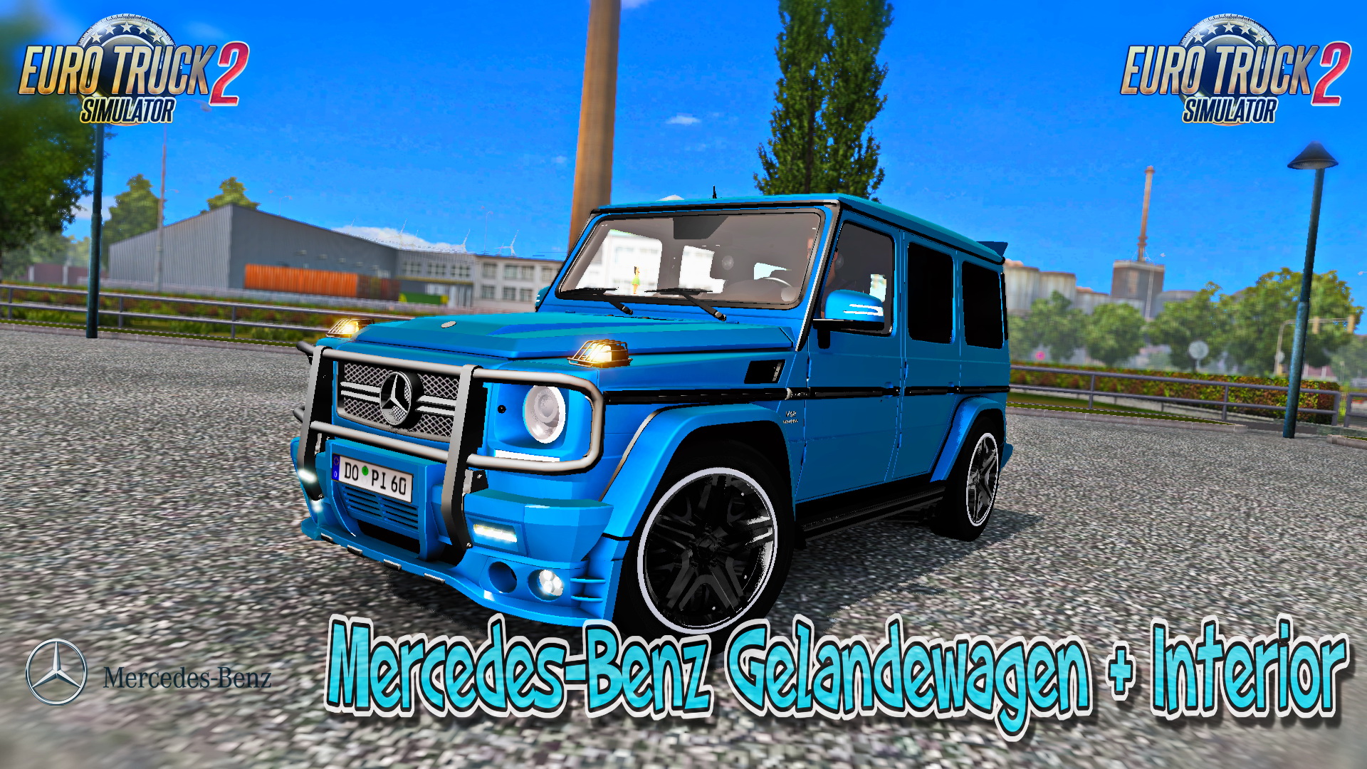 Mercedes-Benz Gelandewagen + Interior (1.25.x)  (Euro Truck Simulator 2)