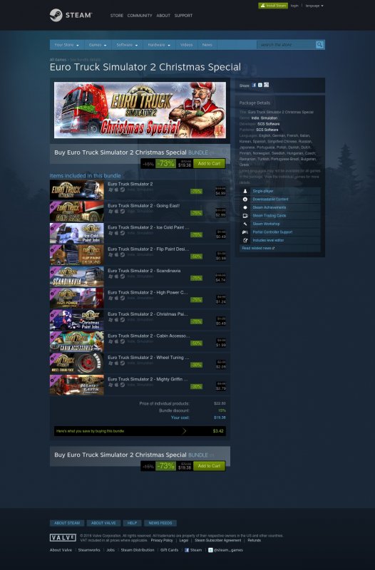 Euro Truck Simulator 2 - Christmas Special Edition