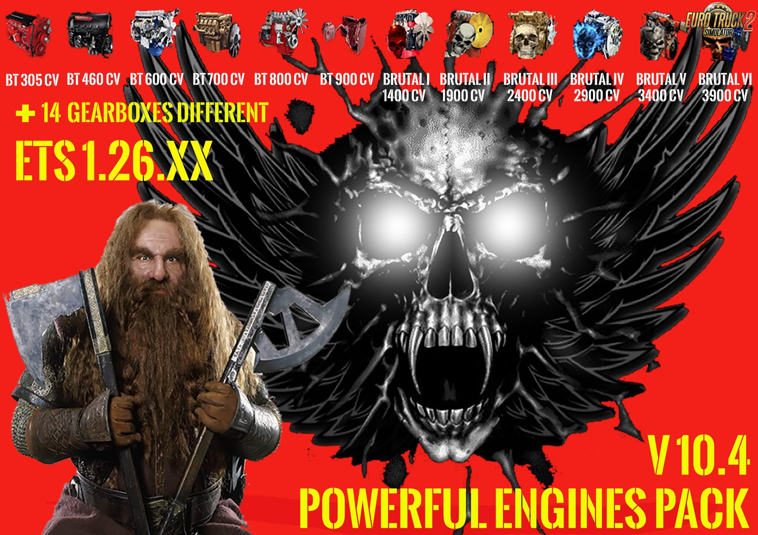 Pack Powerful engines + gearboxes v10.4 [1.26.x]