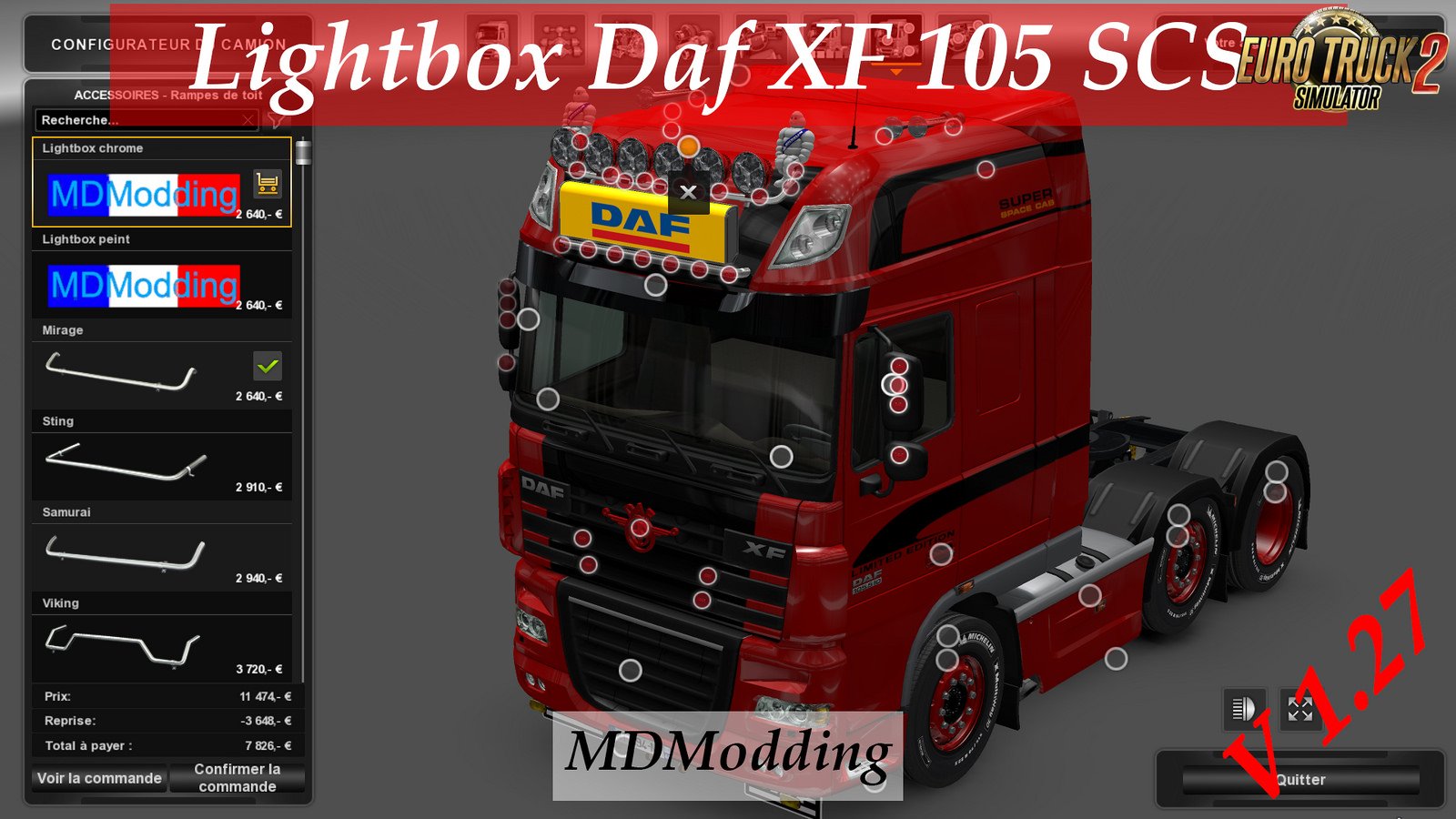 Lightbox Daf XF 105 [1.27.x]