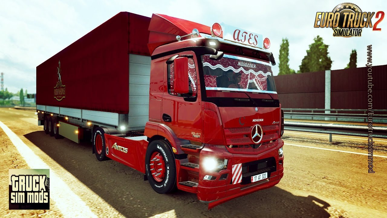 Mercedes-Benz Antos 1840 Turkey Edition (1.27.x) - Euro Truck Simulator 2