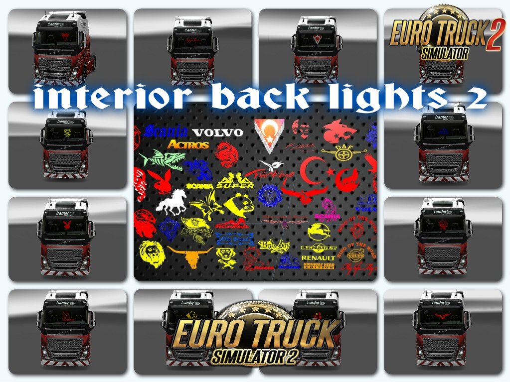 Interior Back Lights v2.0 for Ets2