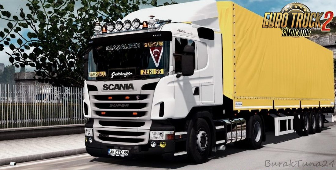 Scania G420 + Interior + Trailer Tırsan v3.0 (1.27.x)