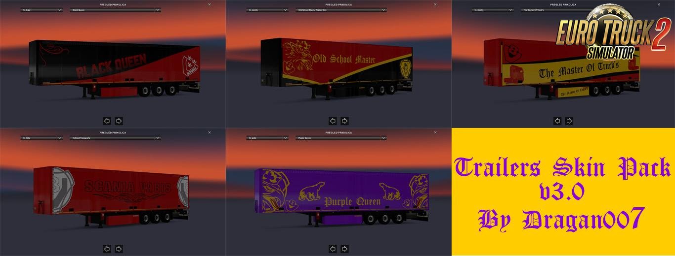 Trailers Skin Pack v3.0 by Dragan007 for Ets2
