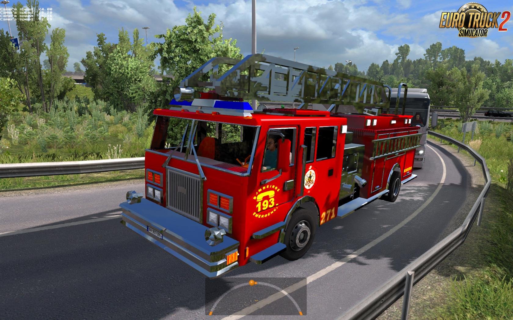 Fire trucks in traffic [1.27.x]