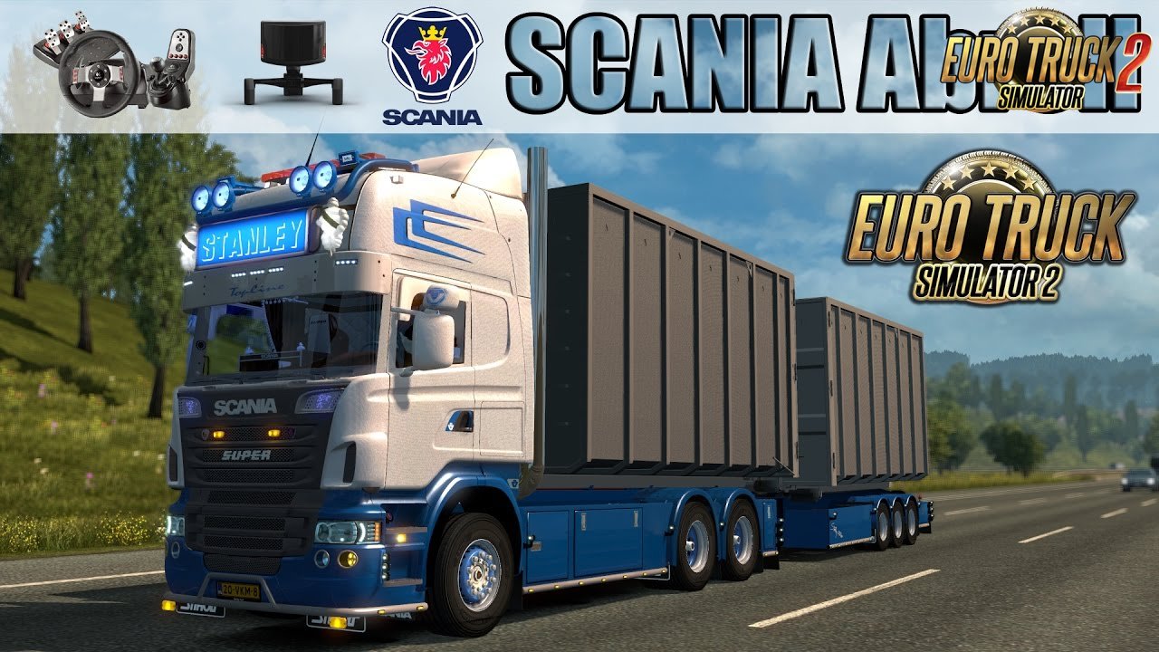 Scania R Abroll + Tandem + Load container v1.0 (1.27.x)