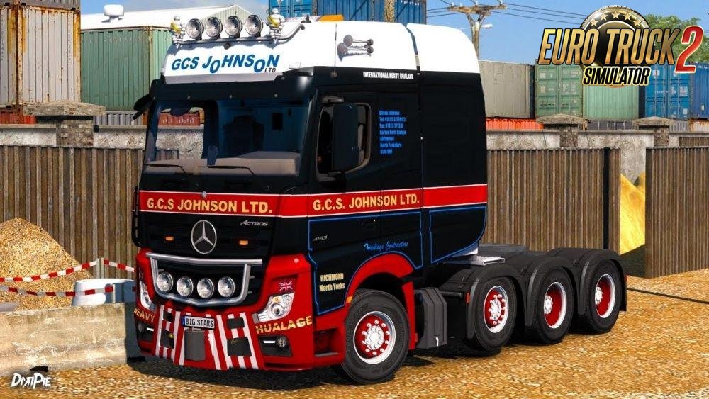 G.C.S. Johnson LTD. Skin for Mercedes-Benz Big Stars Actros v1.0 (1.27.x)