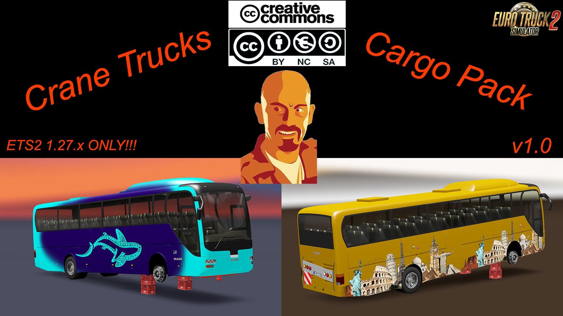 Cargo Trailers Pack for Crane Trucks v1.0 (1.27.x)