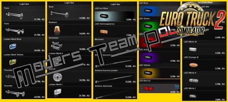 Tuning Accesories For All Trucks v1.0 by Moders Team Poland (1.27.x)