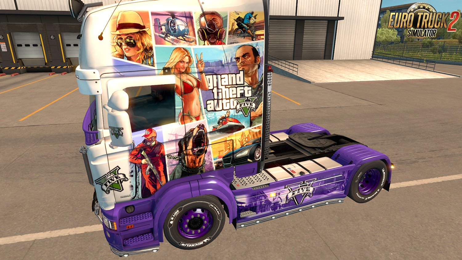 GTA 5 Skin for Scania RJL v1.0 by DafDriver (1.27.x)