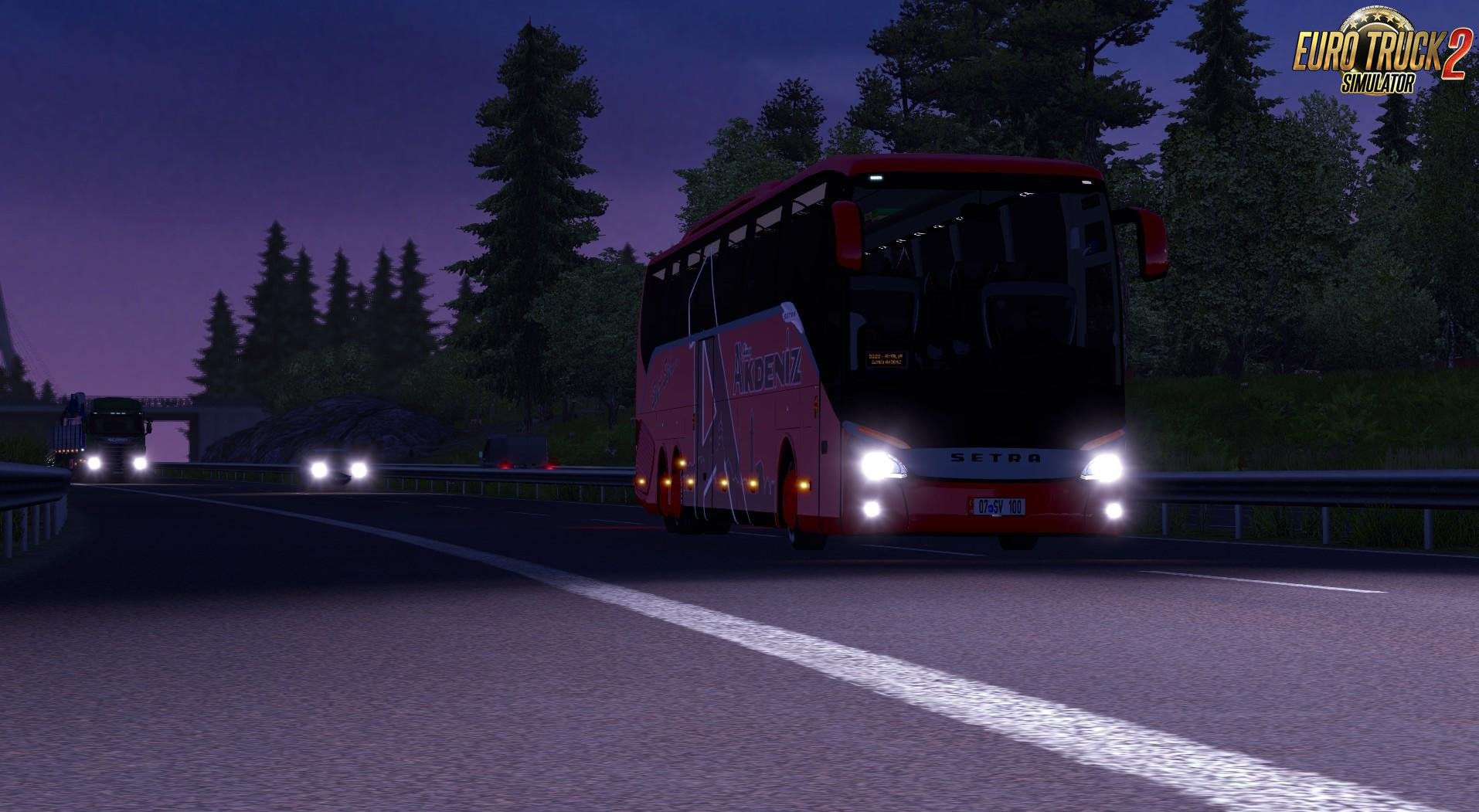 Bus Setra 519 HDH + Interior v3.0 (1.27.x)