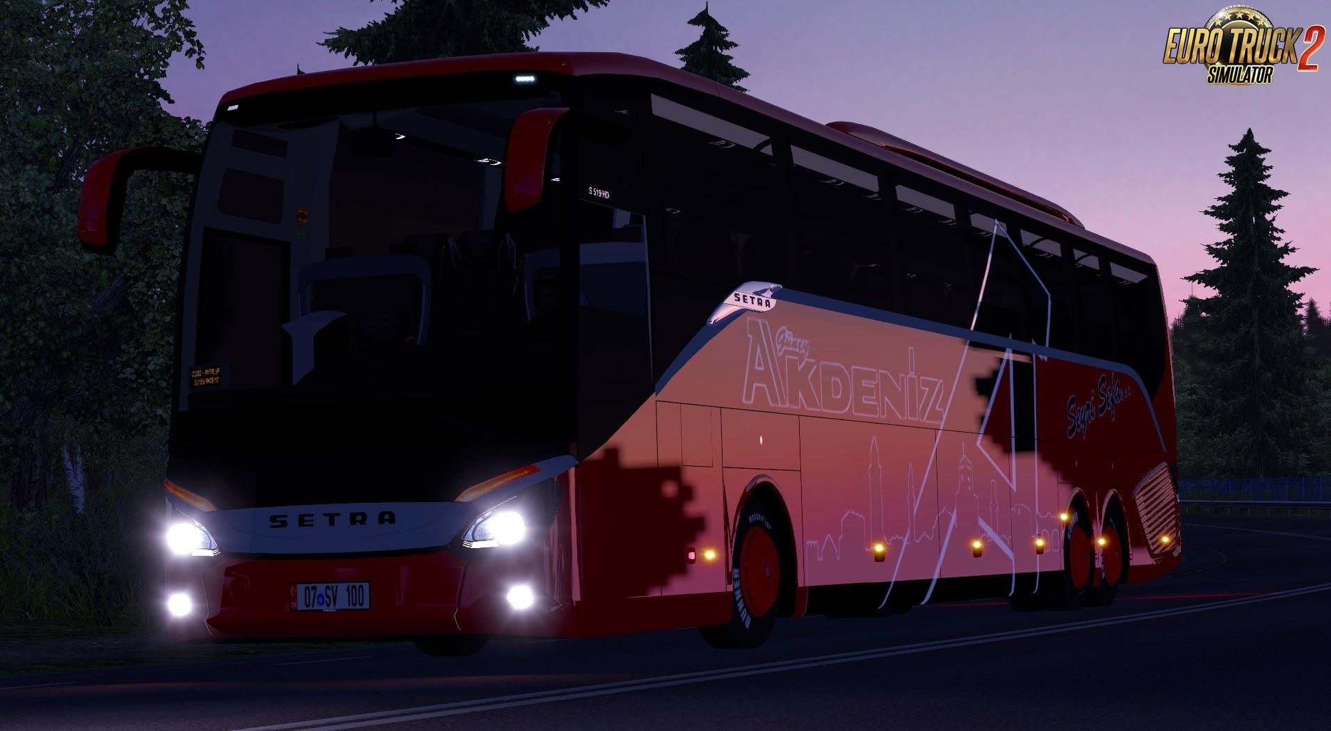 Bus Setra 519 HDH + Interior v3.0 (1.27.x)