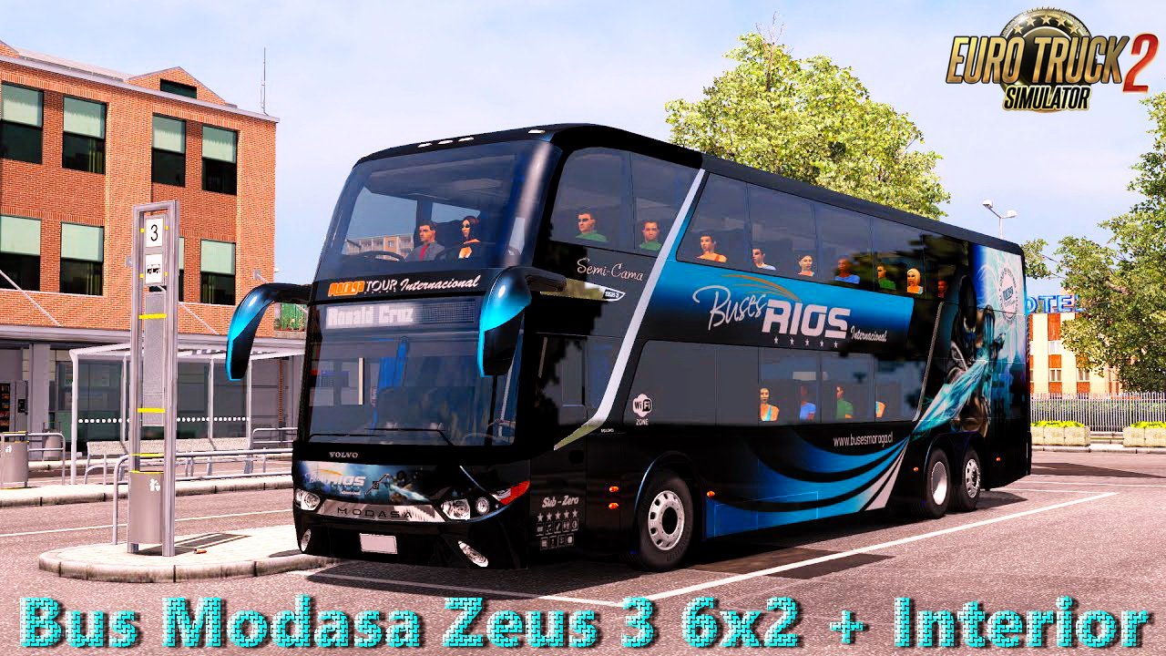 Bus Modasa Zeus 3 6x2 + Interior v1.0 (1.27.x)