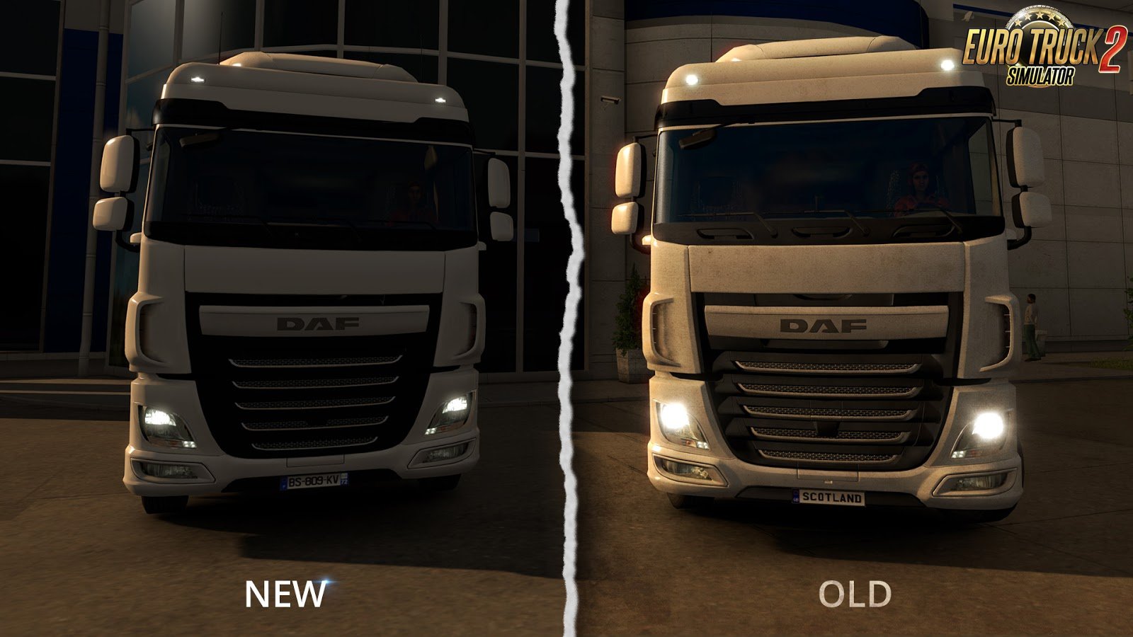 Better light flares for vehicles for Euro Truck Simulator 2