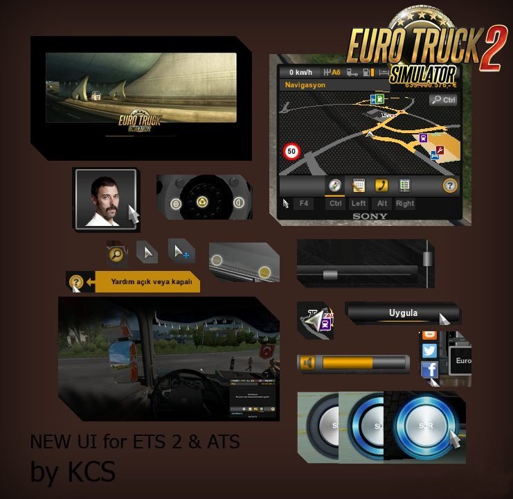 New UI for Ets2 and Ats v1.0 by BCRTVKCS