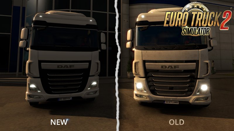 Better light flares for vehicles for Euro Truck Simulator 2
